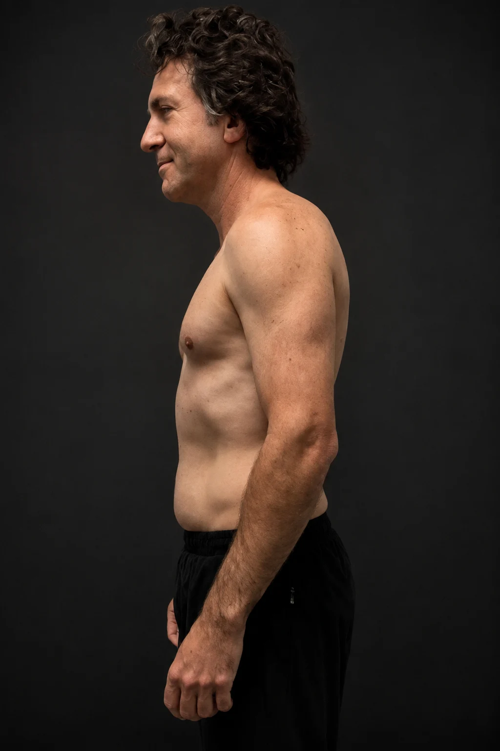 Josh Light, before-and-after comparison: before
