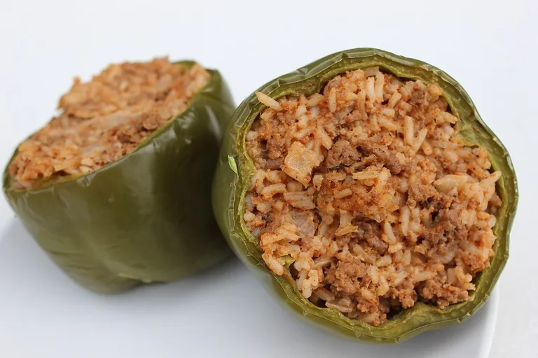 Stuffed green peppers